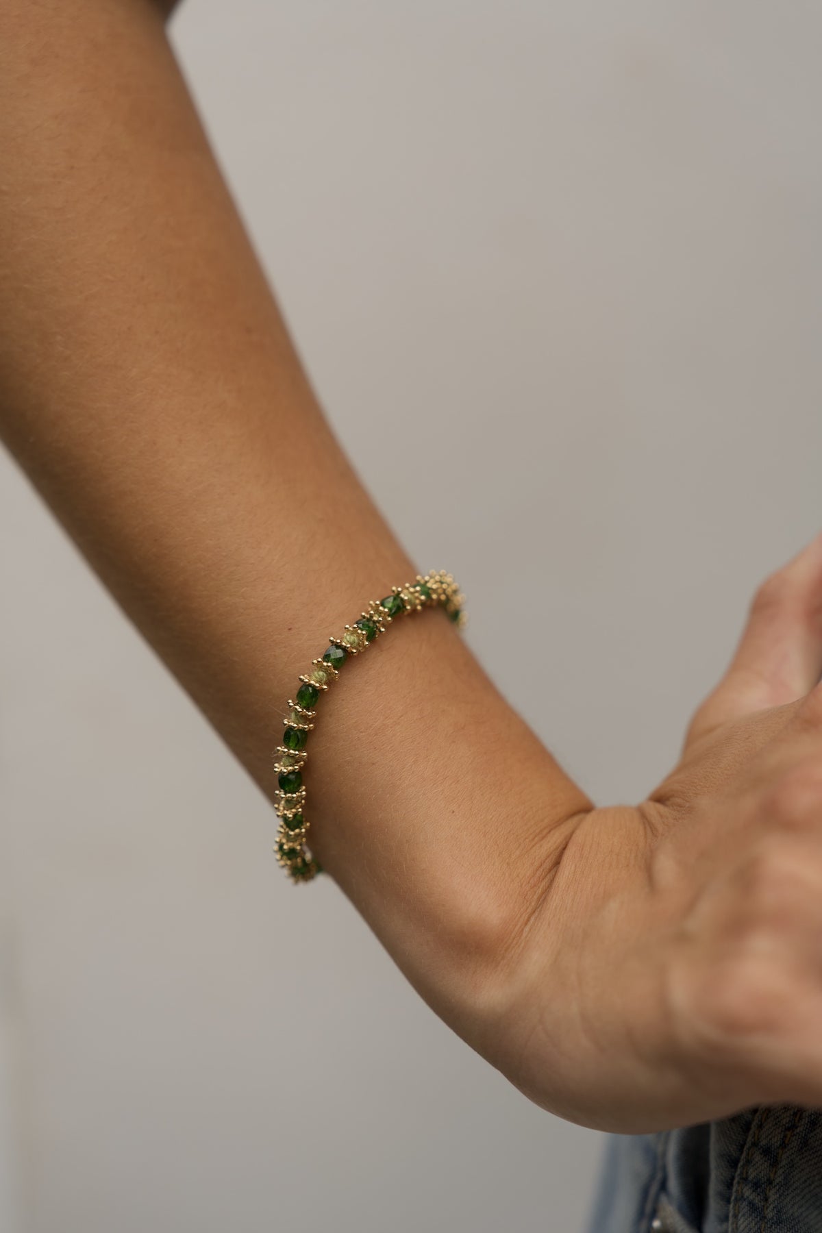 Bracelet pierres fines - Tsavorite