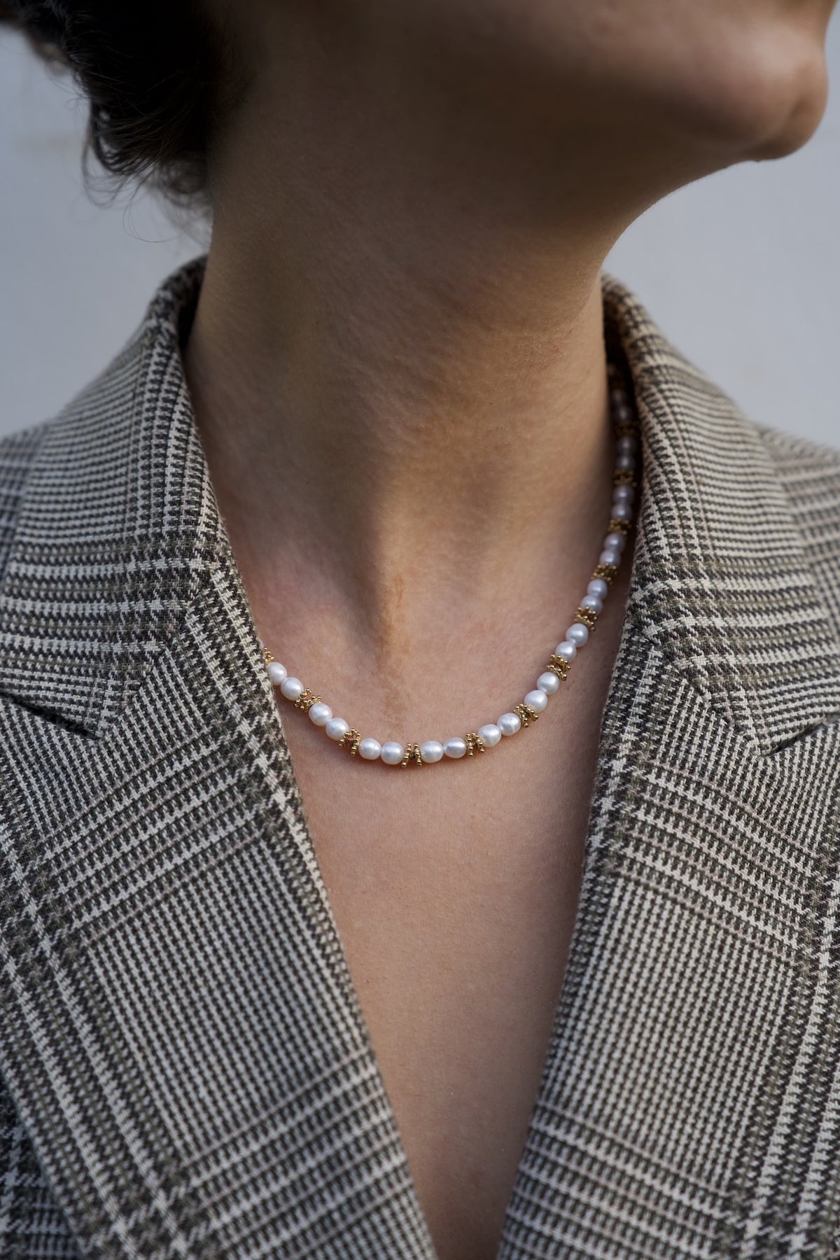 Collier perles - apprêts en vermeil