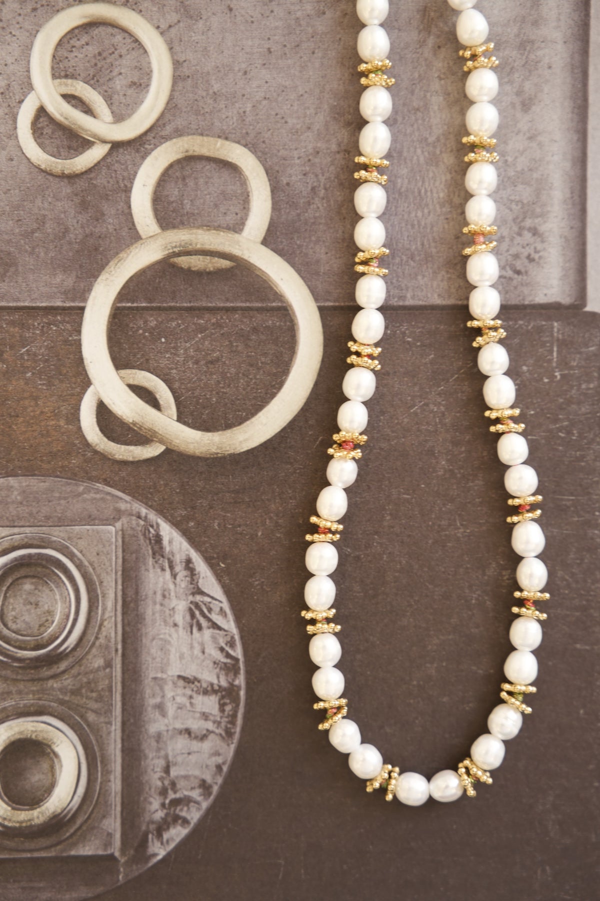 Collier perles - apprêts en vermeil