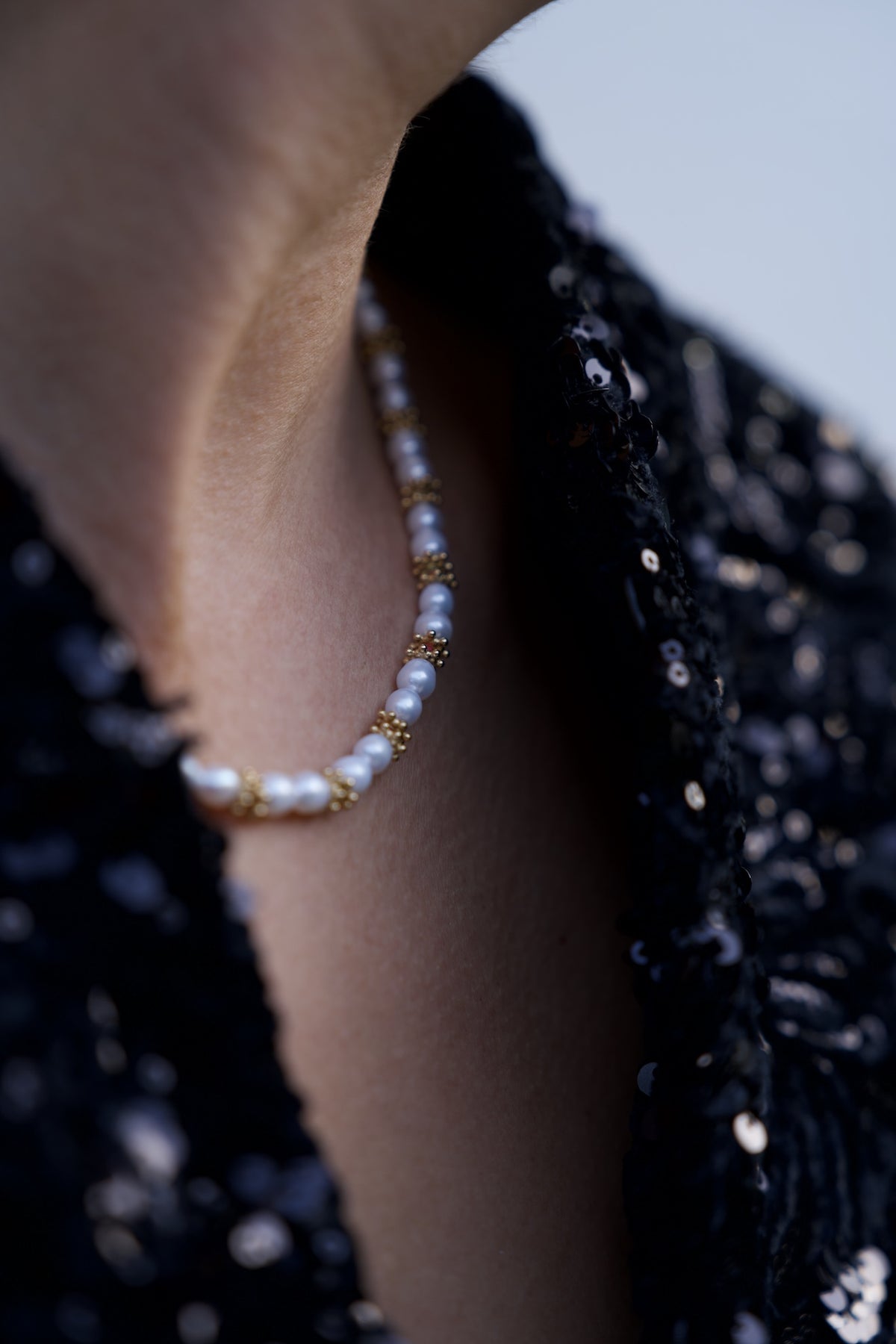 Collier perles - apprêts en vermeil