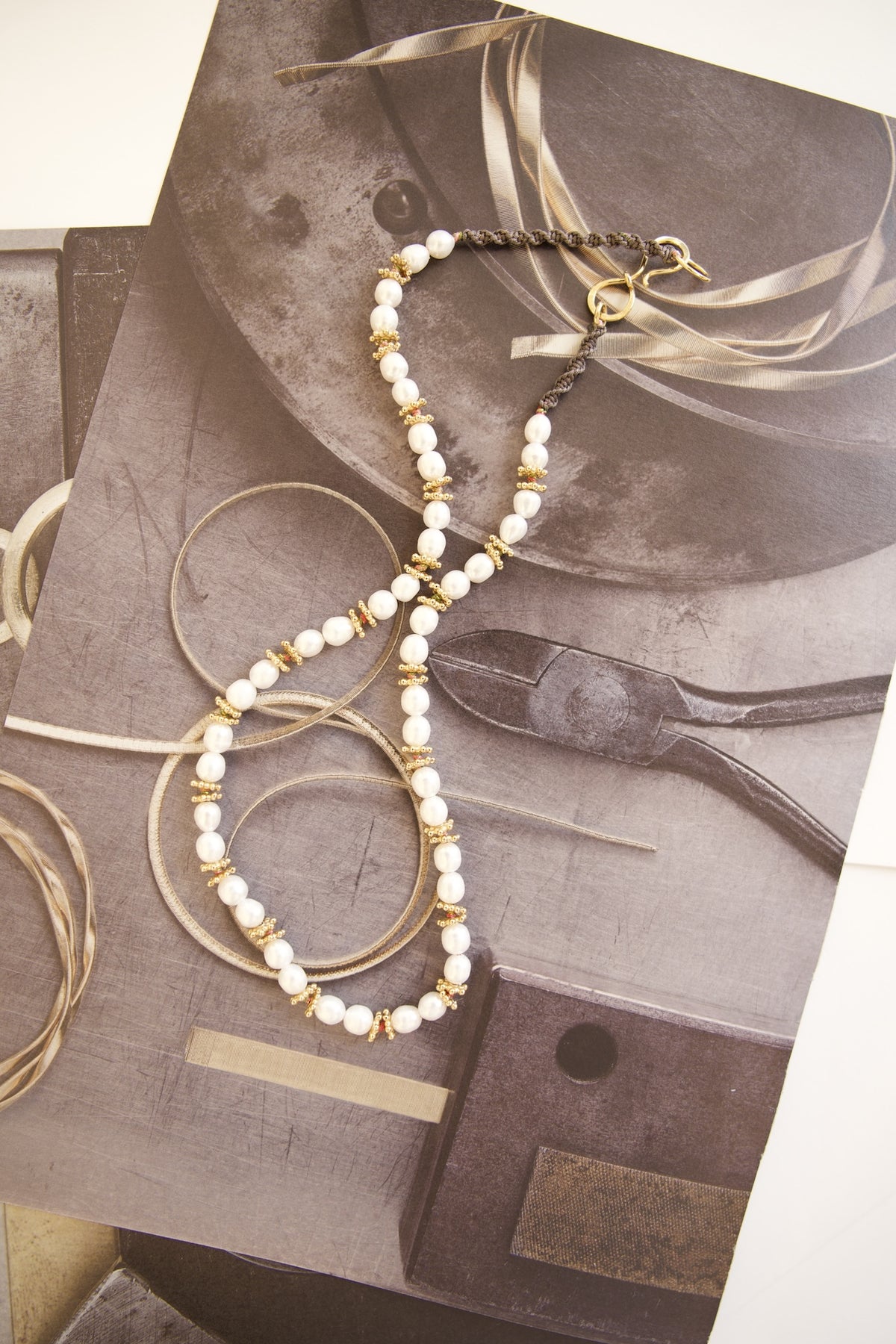 Collier perles - apprêts en vermeil