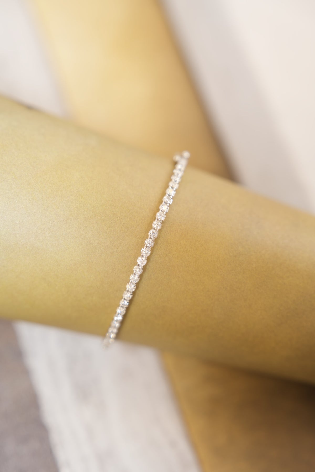 Bracelet tennis "rigide"