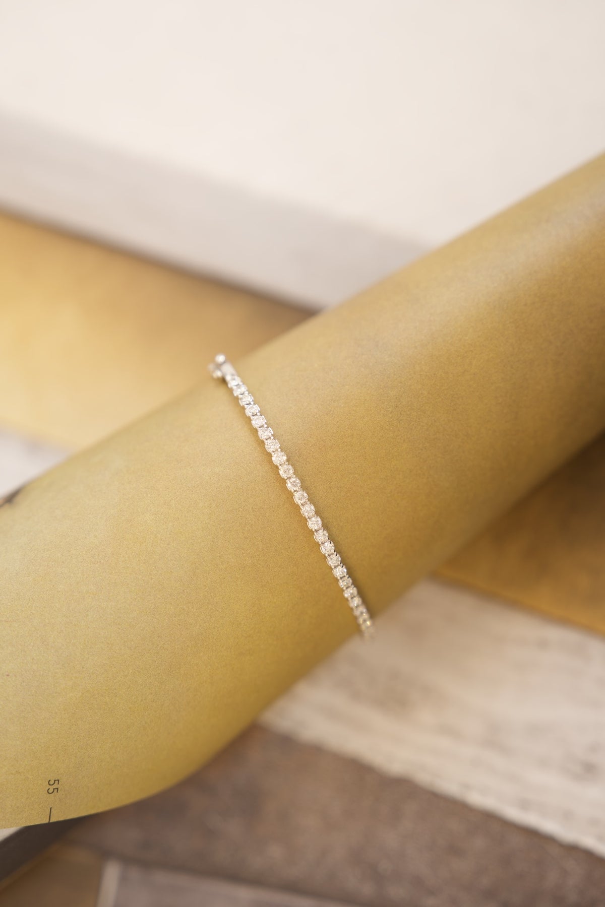 Bracelet tennis "rigide"